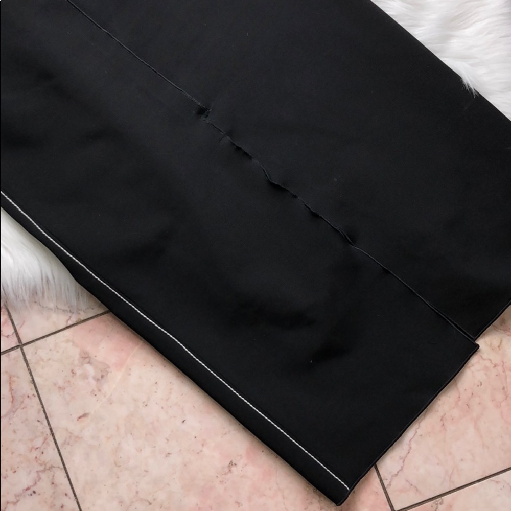 RAG AND BONE BODYCON BLACK CROSS BACK MIDI DRESS - Picture 4 of 8